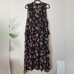 Suzanne Betro midi floral dress